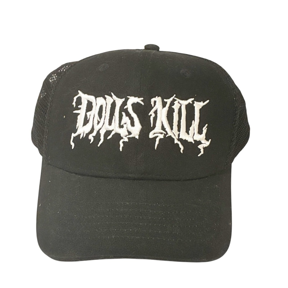 Dolls Kill Black‎ One Size Adjustable Mesh Trucker Hat Snapback